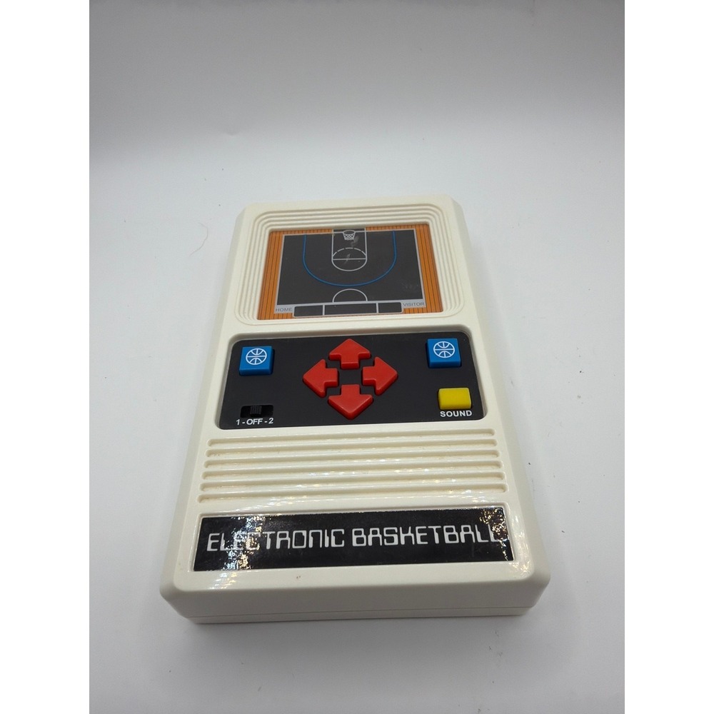Vintage Electronic Basketball Handheld Game By Basic Fun tested works